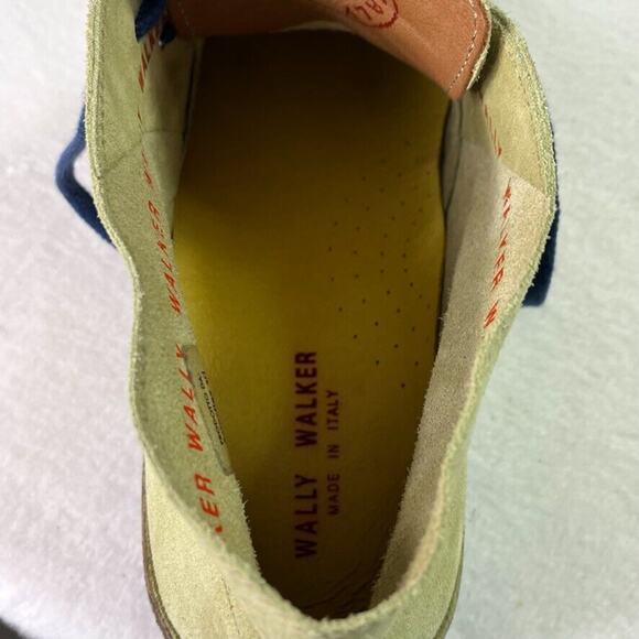 Wally Walker Chukka Boots Mens 12 Leather Suede Italy Made Lace Up Casual Formal - Picture 11 of 13